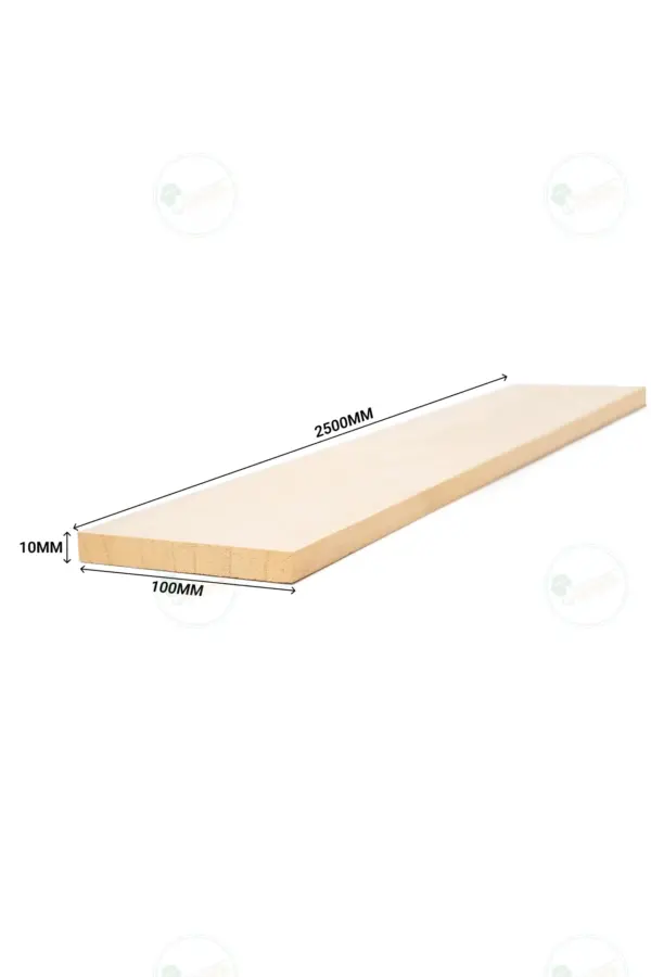 Planed Paulownia Plank 2500x100x10 mm