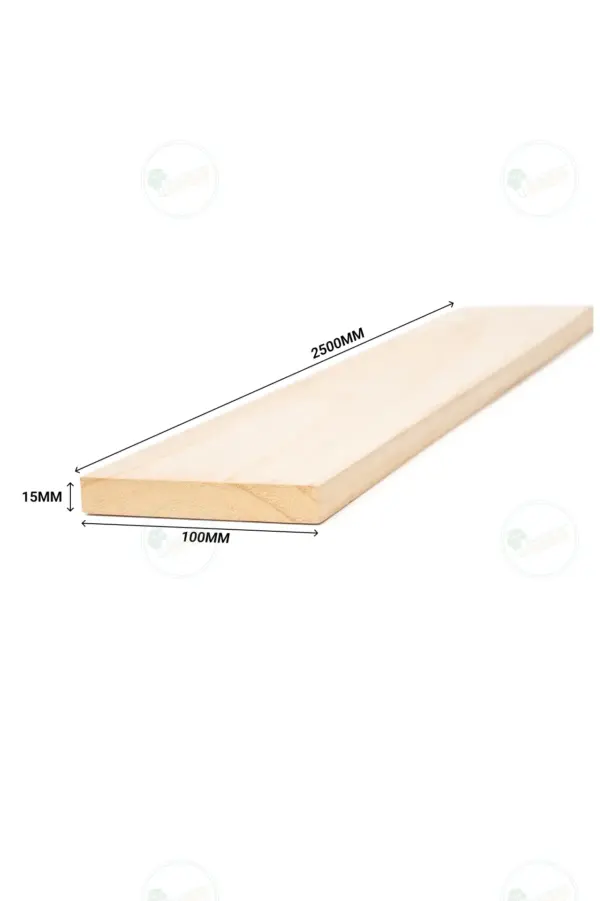 Planed Paulownia Plank 2500x100x15 mm