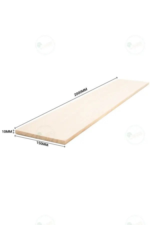 Planed Paulownia Plank 2000x150x10 mm