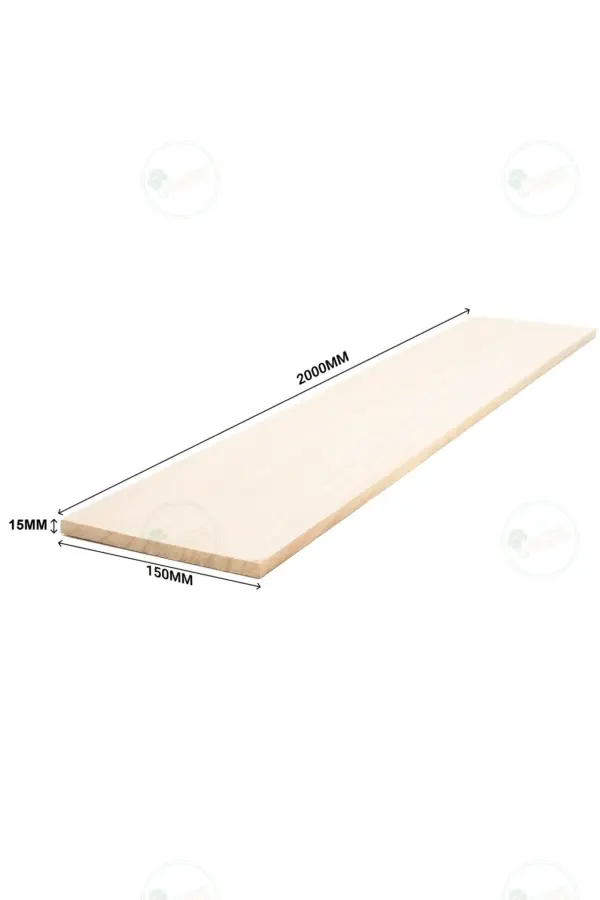 Planed Paulownia Plank 2000x150x15 mm