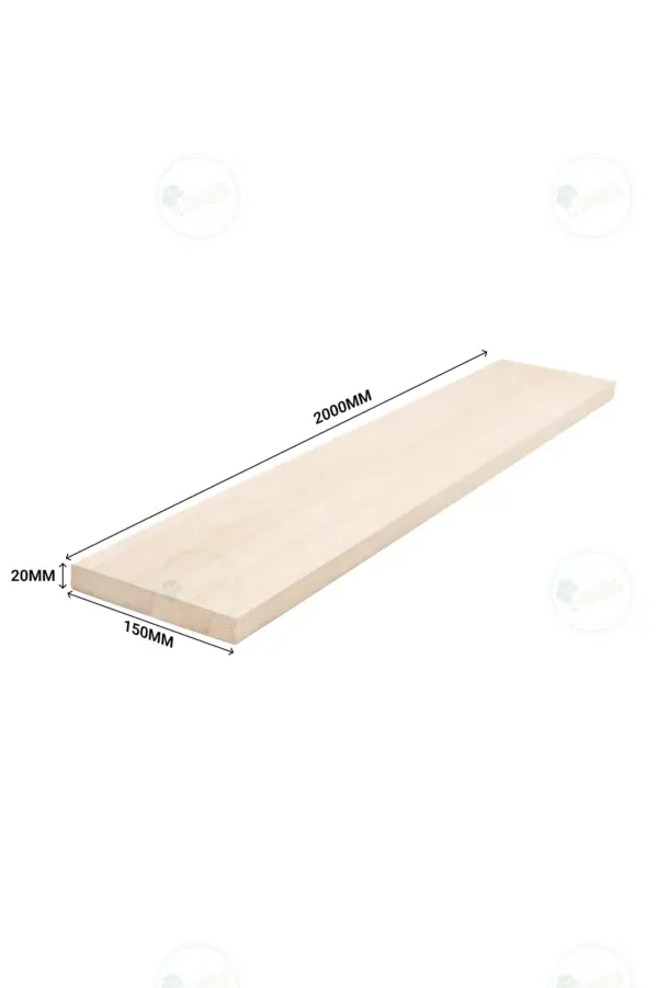 Planed Paulownia Plank 2000x150x20 mm