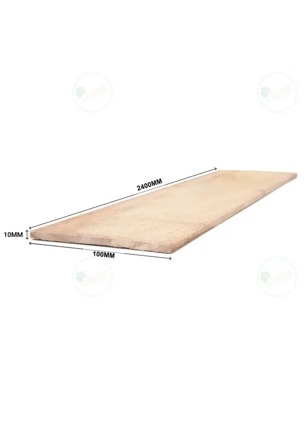 Rough Paulownia Plank 2400x100x10 mm grade A