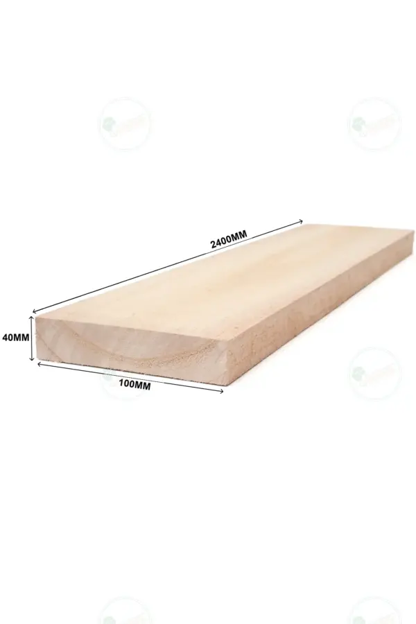 Rough Paulownia Plank 2400x100x40 mm grade A