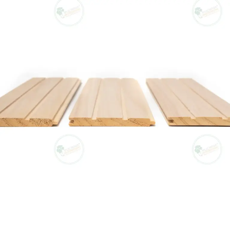 Tongue-and-Groove Paulownia Cladding Board 2200x125x10 mm