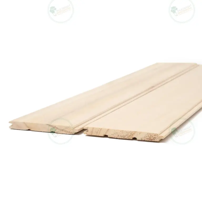 Tongue-and-Groove Paulownia Cladding Board 2200x125x10 mm